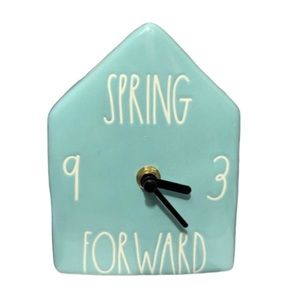 Rae dunn Spring Forward Clock Farmhouse LL